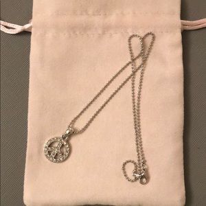 Peace sign necklace
